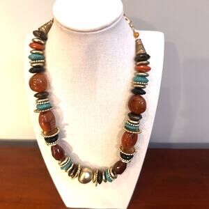 Western Costume Jewelry Beaded Necklace Casual Oversized Arrow tag